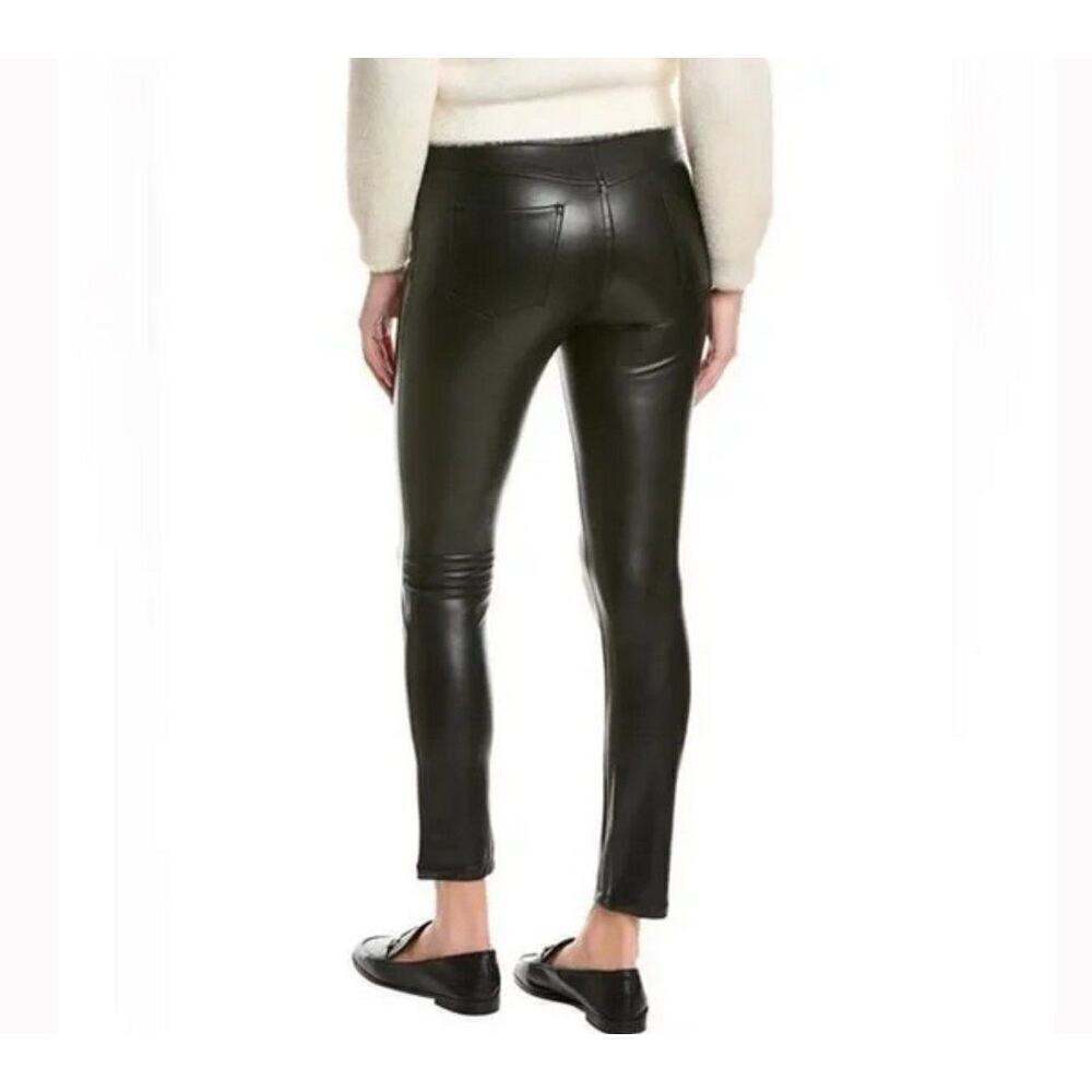 J. McLaughlin Hastings High Waist Faux Leather Pant in Black Womens Size 8 - Picture 2 of 7